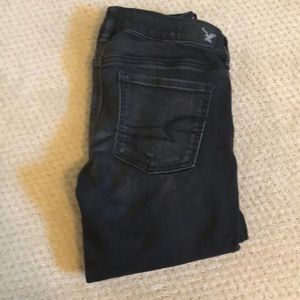 Black American Eagle Ripped Jeans